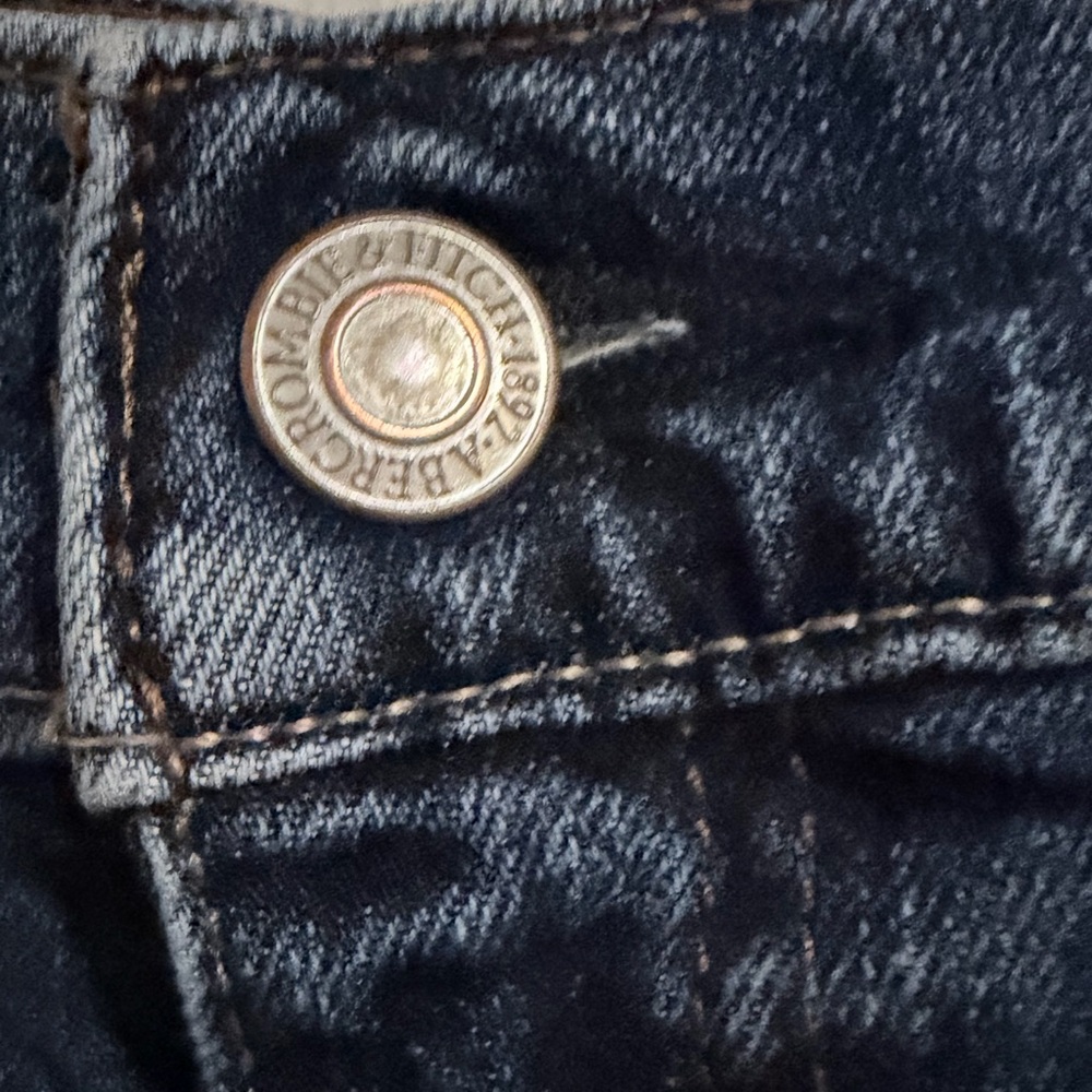 Dark Blue Jean Shorts - Picture 6 of 7